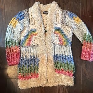 Norma of Toronto Canada - collectable vintage sweater - rainbow - medium - 70’s?
